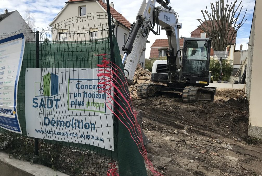 Chantier désamiantage & démolition à Riedisheim